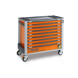 Gereedschapswagen breed model met 9 laden voorzien van anti-omvalsysteem en 487-delig assortiment gereedschappen BW 2400S XL9/E-XL