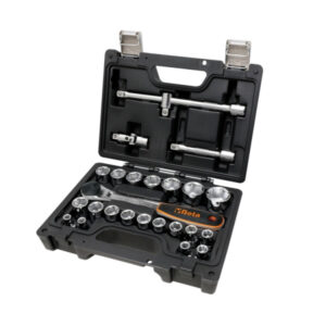 Assortiment van 20 zeskant dopsleutels en 5 toebehoren, in kunststof koffer BW 923E/C25