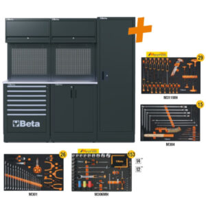 Werkplaatsmeubelcombinatie RSC50 2.0 met 223 stuks gereedschap RSC50 2.0 DX/223UT